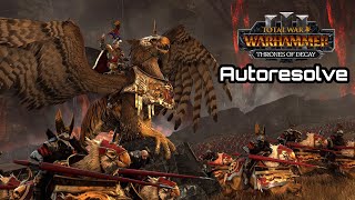 Battle Autoresolve Ruins Your Game In Response to Legend  Total War Warhammer 3 Immortal Empires [upl. by Ummersen611]