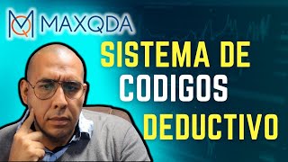 MAXQDA 2022  ¿Cómo hacer un sistema de codificación deductivo [upl. by Fries464]