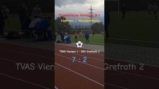 Kreisliga B Herren Niederrhein TVAS Viersen 1  SSV Grefrath 2 Endergebnis  2  7 youtube [upl. by Ainoet]