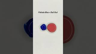 Phthalo BlueDull Red colormixing satisfying relaxing asmr shorts [upl. by Elenahc]