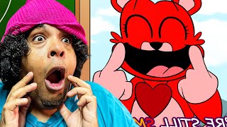 SMILE x FROWN EVERYDAY Smiling Critters Mashup Song Poppy Playtime chapter 3 inubis REACTION [upl. by Zita]