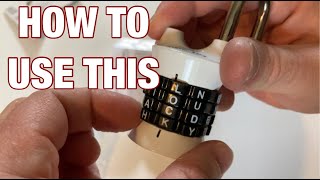 Master Lock 1535DWD Locker Lock with Word Combination [upl. by Oderfliw]