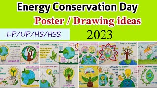 Energy Conservation day poster ideas  National energy conservation day 2023  Save Energy drawings [upl. by Koralle]