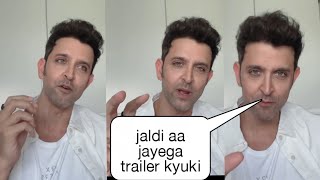 Hrithik Roshan tell when Vikram vedha trailer out hrithik Roshan on Vikram vedha trailer [upl. by Ahsetel]