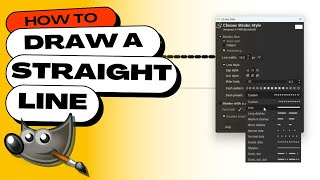 How to Draw Straight Lines in GIMP Easy Method Using the Paths Tool [upl. by Strep]