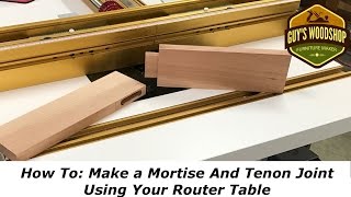 How To Make a Mortise and Tenon using only the Router TableWoodworking How To [upl. by Shinberg665]