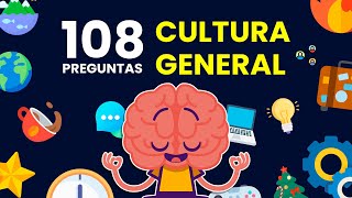 108 Preguntas de CULTURA GENERAL 🤔🌎🗿  Súper Trivia de Cultura General 🤓📚 [upl. by Reyam867]