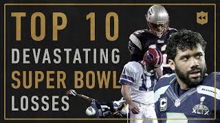 Top 10 Most Devastating Super Bowl Losses of AllTime  Vault Stories [upl. by Huskey]