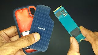 Sandisk 1TB Portable SSD  DisassemblyExtracting NVMe Drive [upl. by Akins]