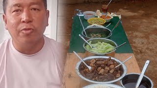 mukbangspicy pork Axons kholar and vegetable sDenny vlogs [upl. by Oemac412]