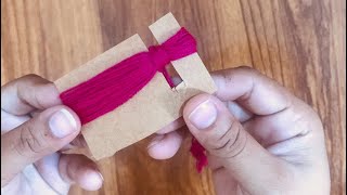 How to easily make tassels  Yarn craft  Tassel making at home  Tassel diy  Tassel  LataManohar [upl. by Wooster]