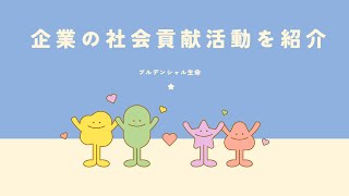 プルデンシャル生命が行っているサスティナビリティ活動とは！？ [upl. by Vanden]