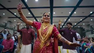 Kerala wedding full version bride entry dance mammattiyan 2020 Akhila amp sree weddingdance [upl. by Loralyn]