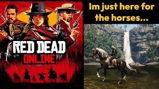 Red Dead Redemption Online Im just here for the horses and the Scenery [upl. by Hibbitts]