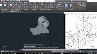 Dibujo 3D en AutoCAD para principiantes  modelado de solido Extrude Presspull [upl. by Farrow]