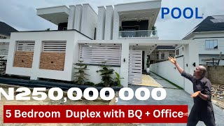 HOUSE FOR SALE IN LEKKI LAGOS NIGERIA  5 Bedroom Fully Detached Duplex in Ajah [upl. by Okime752]