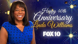 Linda Williams celebrates 40th anniversary with FOX 10 [upl. by Elbring]