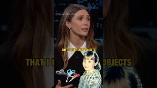 Elizabeth Olsen Admits She Loved Playing with Sharp Objects as a Kid 😮 ElizabethOlsen shorts [upl. by Niarb]