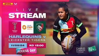 Live Allianz Premiership Womens Rugby Harlequins Women v Leicester Tigers Women [upl. by Diraf]