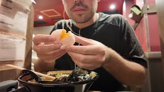 ASMR Eating at the Famous Ichiran Ramen in Japan  No Talking [upl. by Llennod]