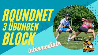 3 BLOCK Übungen für Intermediate Roundnet  Spikeball Tutorial Deutsch [upl. by Kokoruda]