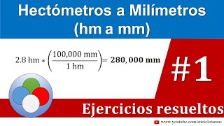 Hectómetros a Milímetros hm a mm [upl. by Aicissej]