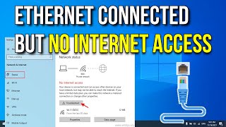 How to fix Ethernet Connected But No Internet Access  LAN Wired Connected But No Internet Access [upl. by Odraude]