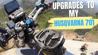 Upgrades to make my Husqvarna 701 Enduro work for me [upl. by Skiba315]