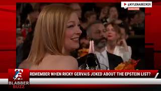 Remember When Ricky Gervais Joked About The Epstein List [upl. by Rolyat]