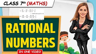 Rational Numbers  Full Chapter in 1 Video  Class 7th Maths  Junoon Batch [upl. by Ocire]