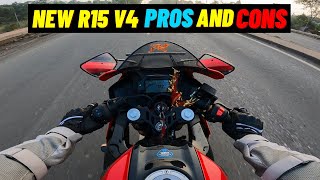 New Yamaha R15 V4 Pros and Cons 🥵 R15 V4 BS7 in 2024 [upl. by Deer]