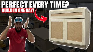 How to build cabinets in ONE day  Easy DIY cabinets for beginners [upl. by Ekusuy]