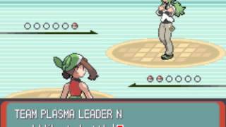 Final battle Vs N  Pokemon GBA Remake [upl. by Nanor]