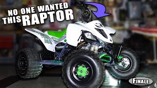 Building a custom Yamaha Raptor 660 from Scratch after being abandoned  ASPCA Raptor Finale [upl. by Susanne]