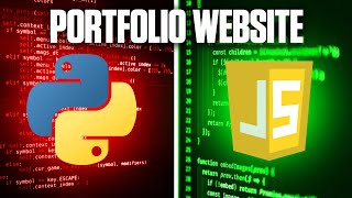 Python  JavaScript  Portfolio Web App Tutorial [upl. by Hughie]