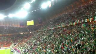 Fields of Athenry  Ireland v Spain [upl. by Nylahsoj]