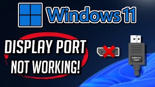 Fix Displayport No Signal in Windows 1110  2024 [upl. by Leseil]