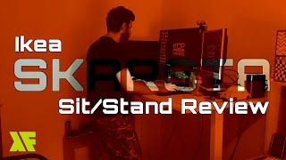 Skarsta Sit Stand Desk Review  Ikea [upl. by Panta539]