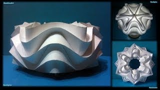 Curved Folding Paper Ball Cylinder Star [upl. by Kolnick415]