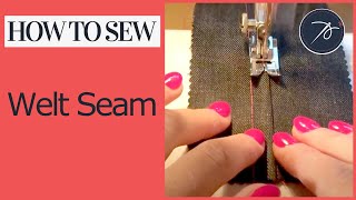 How to sew a Welt Seam [upl. by Coraline63]