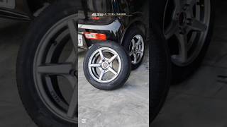 Black Alto upgraded with 14 Inches 💯👍 trending viralvideo suzukialto ytshorts [upl. by Isus]