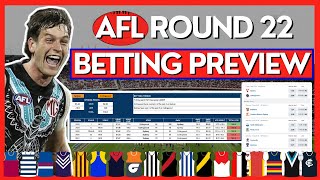 Betting Tips Trends amp Predictions For ALL Matches In Round 22  2024 AFL Season [upl. by Mhoj875]