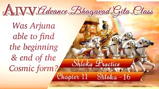 Chapter 1116 ll AIVV Bhagavad Gita Class Shloka practice aivv A1SPIRITUALUNIVERSITY [upl. by Noryak989]