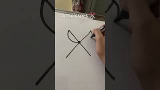 Xscissors drawing [upl. by Adne]