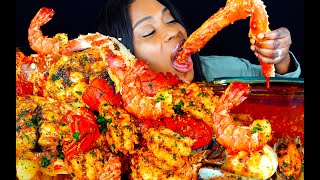 KING CRAB SEAFOOD BOIL MUKBANG  SEAFOOD MUKBANG  DESHELLED  LOBSTER  SEAFOOD BOIL  ASMR EATING [upl. by Delfeena]