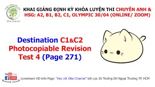 DESTINATION C1ampC2  PHOTOCOPIABLE REVISION TEST 4 [upl. by Ahsakat317]