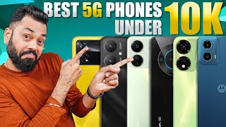 Top 5 Best 5G Smartphones Under ₹10000 Budget ⚡ January 2024 [upl. by Llenrag]