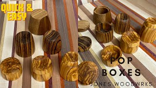 Woodturning  Jewellery Pop Box [upl. by Towroy]