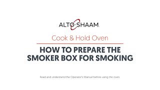 Cook amp Hold How to Prepare amp Load Smoker Box [upl. by Samuele]