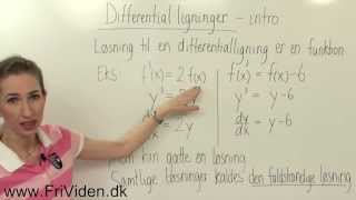 Differentialligninger  introduktion [upl. by Vick]